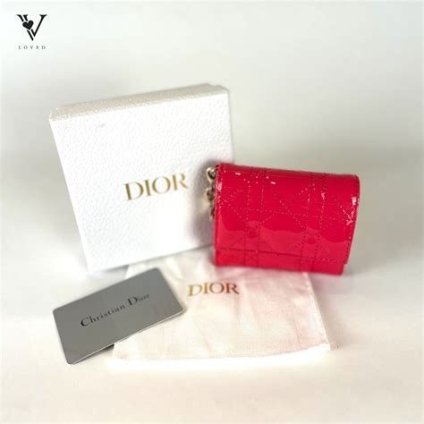 lady dior pink patent|Lady Dior Lotus Wallet Powder Pink Patent Cannage Calfskin.